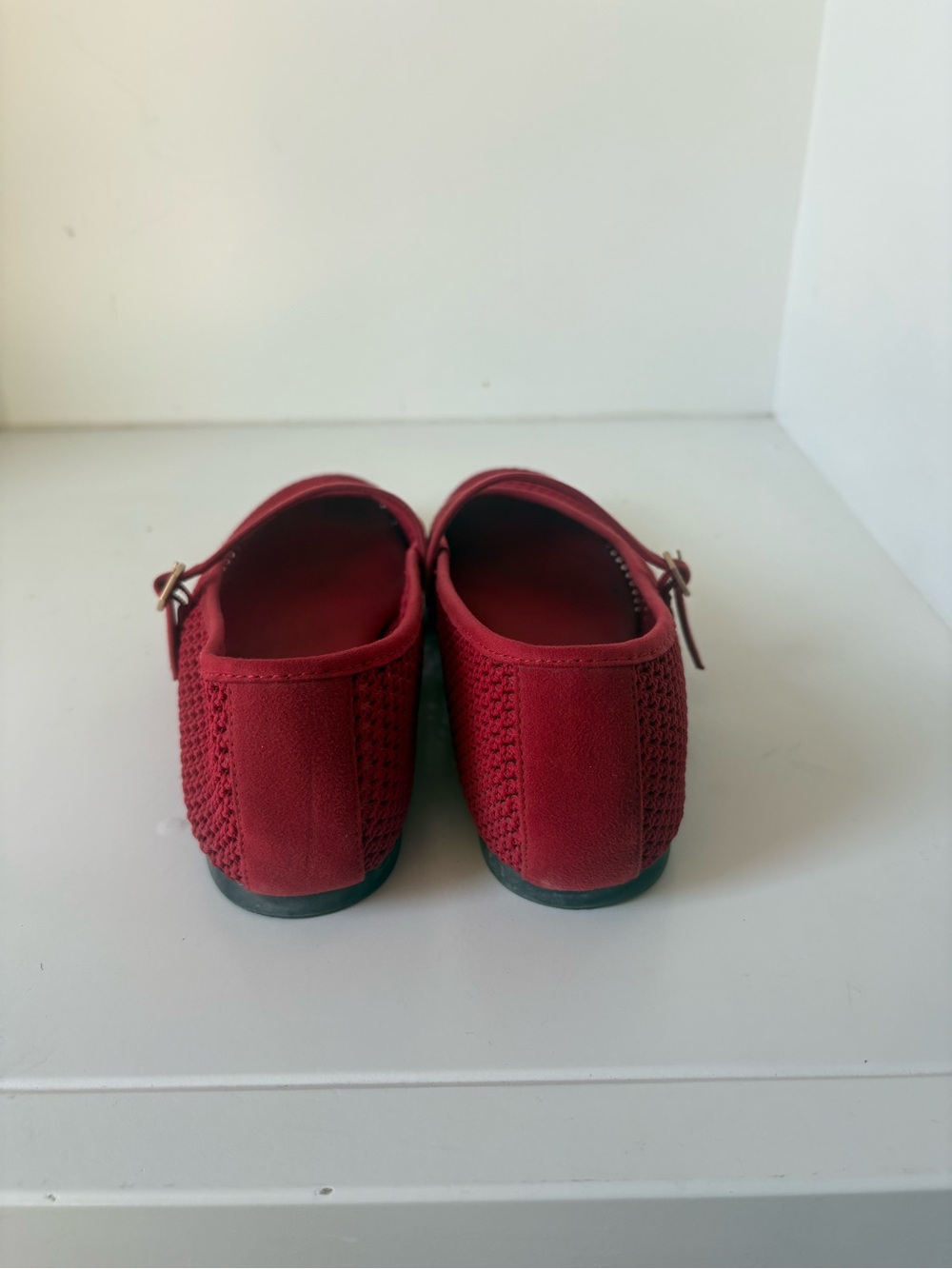 Red Mary Jane Knit Flats - Vivaia - Picture 3 of 4